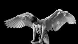 Black And White Angel Wings Aesthetic Male Angel Art Very Large Post In The Breakout Room Forum Male Angels Male Angel Angel Art
