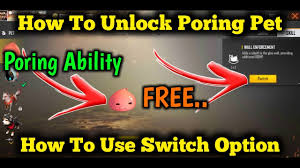 Free fire waggor pet ability test | free fire new pet waggor skill live test. How To Unlock Poring Pet Poring Pet Ability Full Explain How To Use Skill Switch Option Hindi Youtube