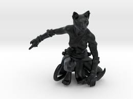 Tabaxi Rogue Female By Thallos On Shapeways Rogues Dnd Characters Dnd Races