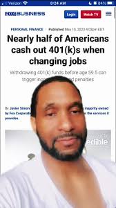 Dont cash out of your 401k when you switch jobs #financialliteracy  #personalfinance #financialfreedom #retirement #401k