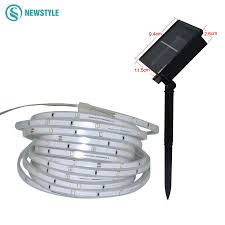 Newest Smd2835 Solar Led Strip Light 1600mah 3 Modes Lighting Tape Ribbon Waterproof Ip67 Outdoor Lighting Decoration Solar Lamp Outdoor Lighting Solar Led