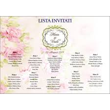 Lista Invitati Floral 2 Indigo