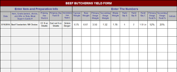 Strip Loin Yield Ny Chart Chefs Resources