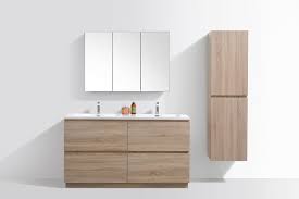 The standard height of a bathroom vanity is about 36 inches tall. Wall Hung Vanities Vs Freestanding Vanities What S Right