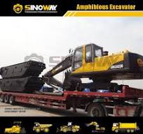 Cat 320d Swamp Buggy Amphibious Dredging Excavator used with Floating  Pontoon for Water Marsh and Wetland