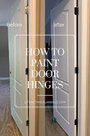 Paint all four edges of the door first. How To Paint Door Hinges