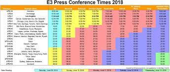 E3 2019 press conference schedule. E3 2018 Conference Schedule And Schemes Everyone Who Cares