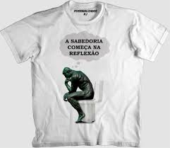 Camisa O Pensador A Sabedoria Comeca Na Reflexao No Elo7 Personalizados Rj F97846
