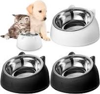 Amazon.com: Irenare 4 Pcs Raised Cat Food Bowls Stainless ...