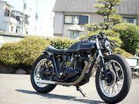 suzuki gn125 caferacer style カフェレーサー cb400 カフェレーサー スズキカフェレーサー