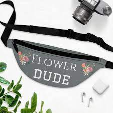 Flower Dude Fanny Pack Flower Man Bag Flower Boy Case - Etsy