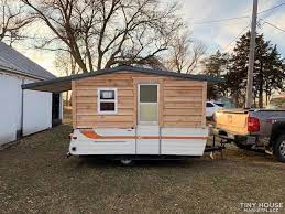 Pop Up Camper Remodeled Into Tiny House Remodeled Campers Pop Up Camper Popup Camper Remodel