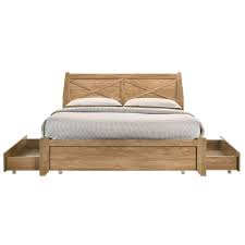 Check spelling or type a new query. Miles Rustic Natural Light Oak Bed Frame With Storage Drawers Bunnings Australia