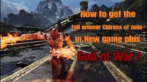 God of war all bosses zeus set glass ballista build new game gmgow. How To Get Zeus Armour In New Game Plus God Of War Youtube