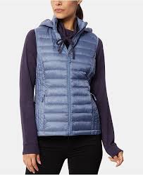 hooded packable down puffer vest