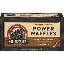 1/3 heaping cup of mix 1/3 cup water/ then add a little bit more to liquify the consistency cook in waffle maker. Is Kodiak Cakes Dark Chocolate Power Waffles Keto Sure Keto The Food Database For Keto