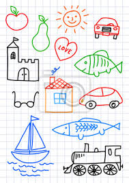 Desenhos Em Papel Quadriculado Pinturas Para A Parede Quadros Locomotiva Sagacidade Trem Myloview Com Br