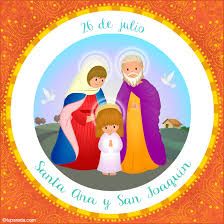 Santa ana y san joaquin, san lorenzo. Dia De Santa Ana Y San Joaquin 26 De Julio El Santo Del Dia Tarjetas