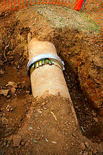 I'm going to burry a 3/4 pvc fresh water line from my house bib connection to my barn work shop. Water Supply Network Wikipedia