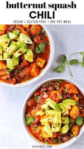 Butternut Squash Chili Vegan Gluten Free Recipe Butternut Squash Chili Spicy Recipes Butternut Squash