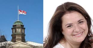 To honour the memory of beloved Desautels staff member Rola Zoayter who  recently passed, McGill has lowered the flag