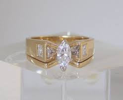 14 Karat Yellow Gold And Marquise Diamond Bow Tie Shaped Wedding Ring Engagement Rings Marquise Diamond Wedding Sets Diamond