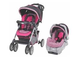 Www Yourbabynow Com Light Pink And Dark Pink Stroller And Car Seat Combination Baby Strollers Baby Car Seats Travel Systems For Baby