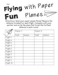 Flying Fun With Planes Math Measurement Plane Math 3rd Grade Math
