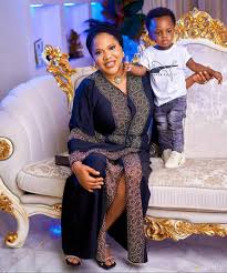 Complete biography of toyin abraham. Lovely Photo Of Actress Toyin Abraham And Her Son Ireoluwa