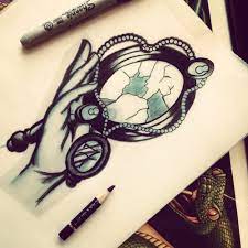 Just like everything else, tattoo fashion trends come and go over the years. Hand Mirror Tattoo Design Sample