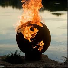 Earth Globe Fire Pit Fire Pit Art Fire Pit Outdoor Fire Pit