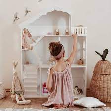 Dollhouse miniature carved book shelf units walnut platinum collection p6511. Wooden Dollhouse Bookcase Kids Bookshelf 3 Tier Children S Book Storage Organizer Shelves For Bedroom Playroom Dollhouses Amazon Canada