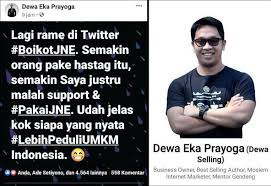 Tidak sedikit akun twitter yang. Semakin Diboikot Buzzer Jne Semakin Banyak Mendapat Dukungan Luas Publik