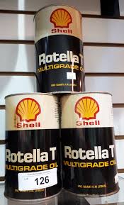 Three Shell Rotella T Oil Quarts Full