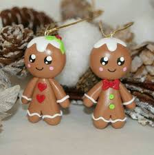 Muneco S De Chocolate Arcilla De Navidad Manualidades Adornos De Arcilla