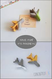 Handmade Airplane Fridge Magnets Diy Concrete Refrigerator Magnets Decorative Cement Magnets Set Of 4 Concrete Ce Diy Magnets Fridge Magnets Concrete Diy