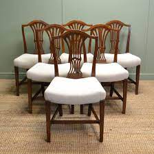 Uks largest stock of genuine antique dining tables with 3 4 5 6 metre long antique table and over 400 victorian oak & regency mahogany antique dining tables for sale near after 30 years specialising as the uk's only true trade professional supplier of large genuine antique dining tables. Hepplewhite Chairs Antiques World