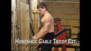 This video covers a do it yourself way of building a tricep pulldown mounted on to a power rack / cage. Homemade Diy Cable Pully Machine Tricep Extensions Youtube