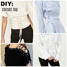 Diy Corset Top Trash To Couture Diy Corset Refashion Clothes