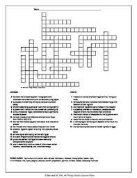 Use your own answers and clues to create a custom crossword. Ancient Egypt Crossword Puzzle By All Things History Lesson Plans