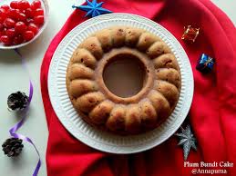 The shape is inspired by a traditional european cake known as gugelhupf, but bundt cakes are not generally associated with any single recipe. Annapurna Plum Bundt Cake Christmas Special Recipe