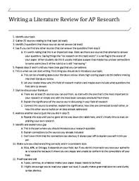 A typical writing process for a literature review follows these steps: How To Write Literature Review In Research Paper Pdf