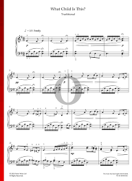 Overview of this digital piano sheet music: What Child Is This Sheet Music Piano Solo Pdf Download Streaming Oktav