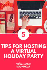 Five Tips For Hosting A Virtual Holiday Party Company Holiday Party Work Christmas Party Ideas Company Christmas Party