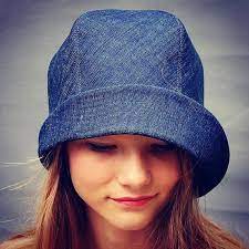 Hat Sale Denim Bucket Hat Handmade Denim Hat Denim Summer Hat Denim Fedora Zut Hat Womens Summer Hat Denim Cloche Hat Med French Hat Sun Hats Girl With Hat Hats