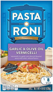 Pasta Roni Garlic And Olive Oil Vermicelli Mix As Low As 0 54 Become A Coupon Queen Pasta Roni Fettuccine Alfredo Vermicelli
