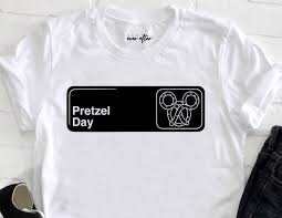 Pretzel Day Shirt The Office Shirt The Office And Disney Etsy The Office Shirts Foodie Shirts Pretzel Day