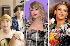 Il s'agit du suit & tie de justin timberlake feat. Grammy Awards 2021 Bts Beyonce Taylor Swift La Liste Complete Des Nommes