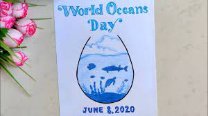Special for ocean day campaigns cards flyers and for decorative purpose. World Oceans Day Drawing World Oceans Day Poster For Compitition Save Oceans Save Nature Artstudio Youtube