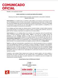 Así lo anunció el alcalde daniel quintero, quien además recomendó a los mandatarios del valle de aburrá establecer la misma medida en sus territorios. Daniel Quintero Calle Auf Twitter Mi Agradecimiento Sincero Senador Agudelo Por Su Apoyo Construyamos Juntos Mas Alla De Los Partidos Con Amor A Medellin Y A Su Gente Una Nueva Historia Para